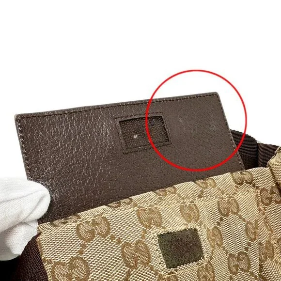 Gucci Bag Body Bag Waist Bag GG Canvas Beige Brown 28566 Fashionable - Picture 10 of 14